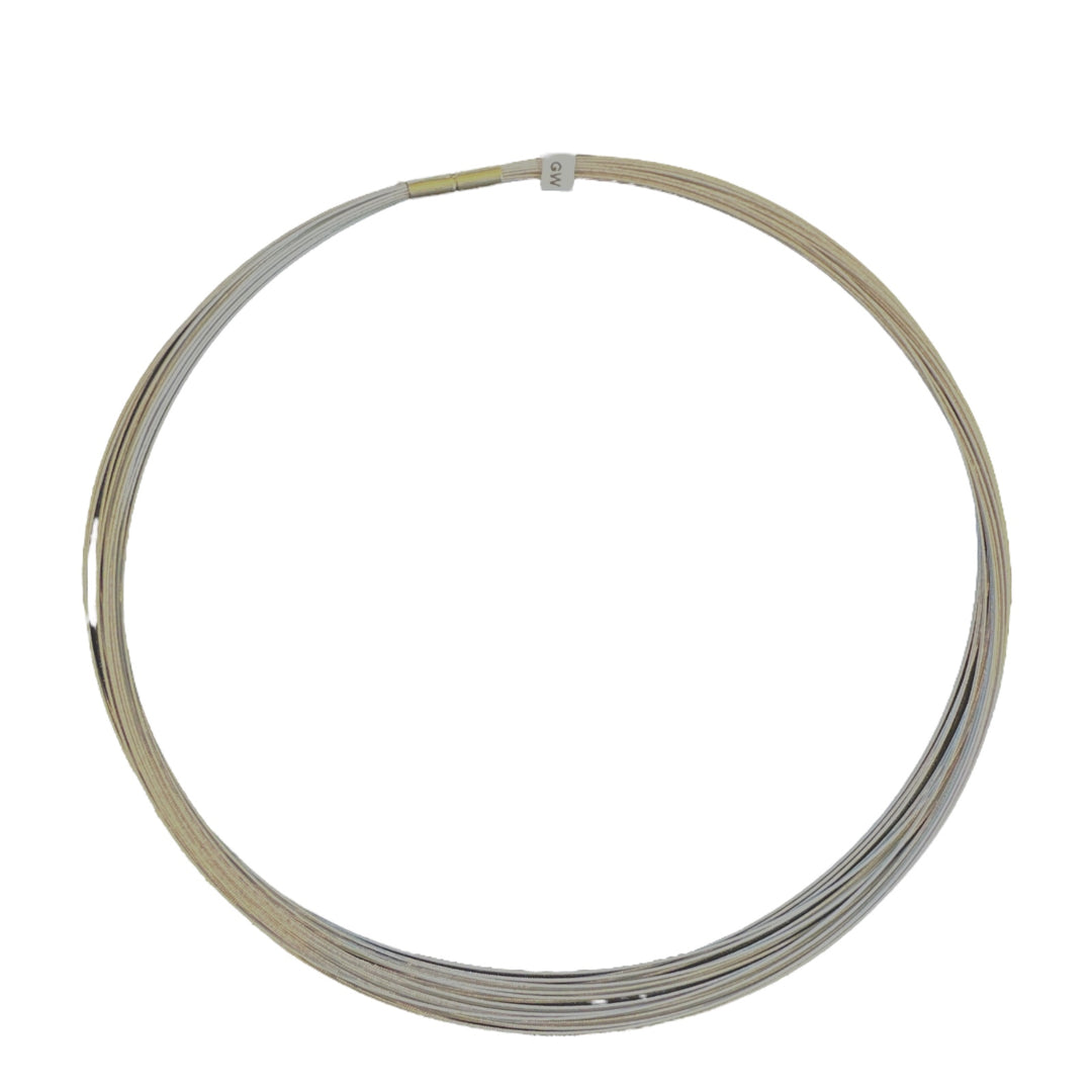 25 Row SCHOFER Germany, Steel 16.5 Inch Necklace
