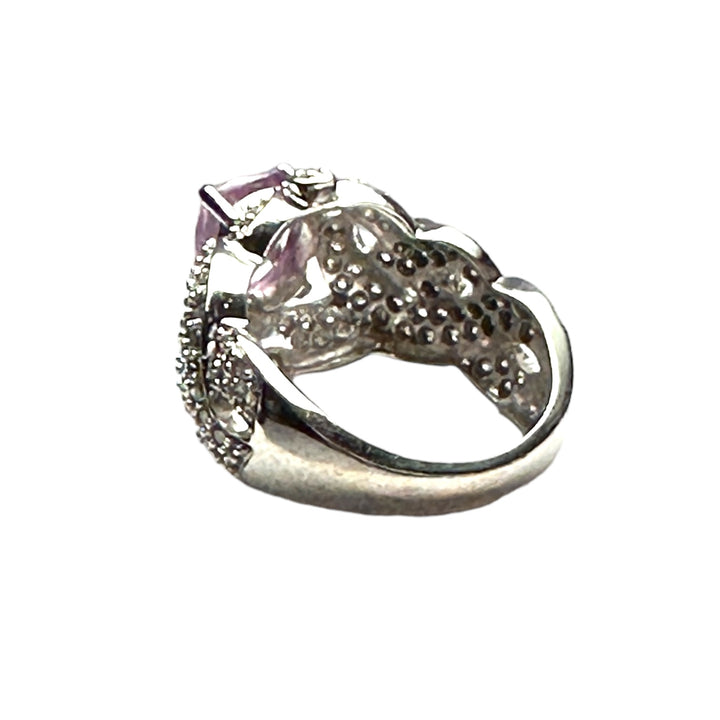 1.43 Carat Unheated Pink Sapphire and Diamond Ring, GIA Certified