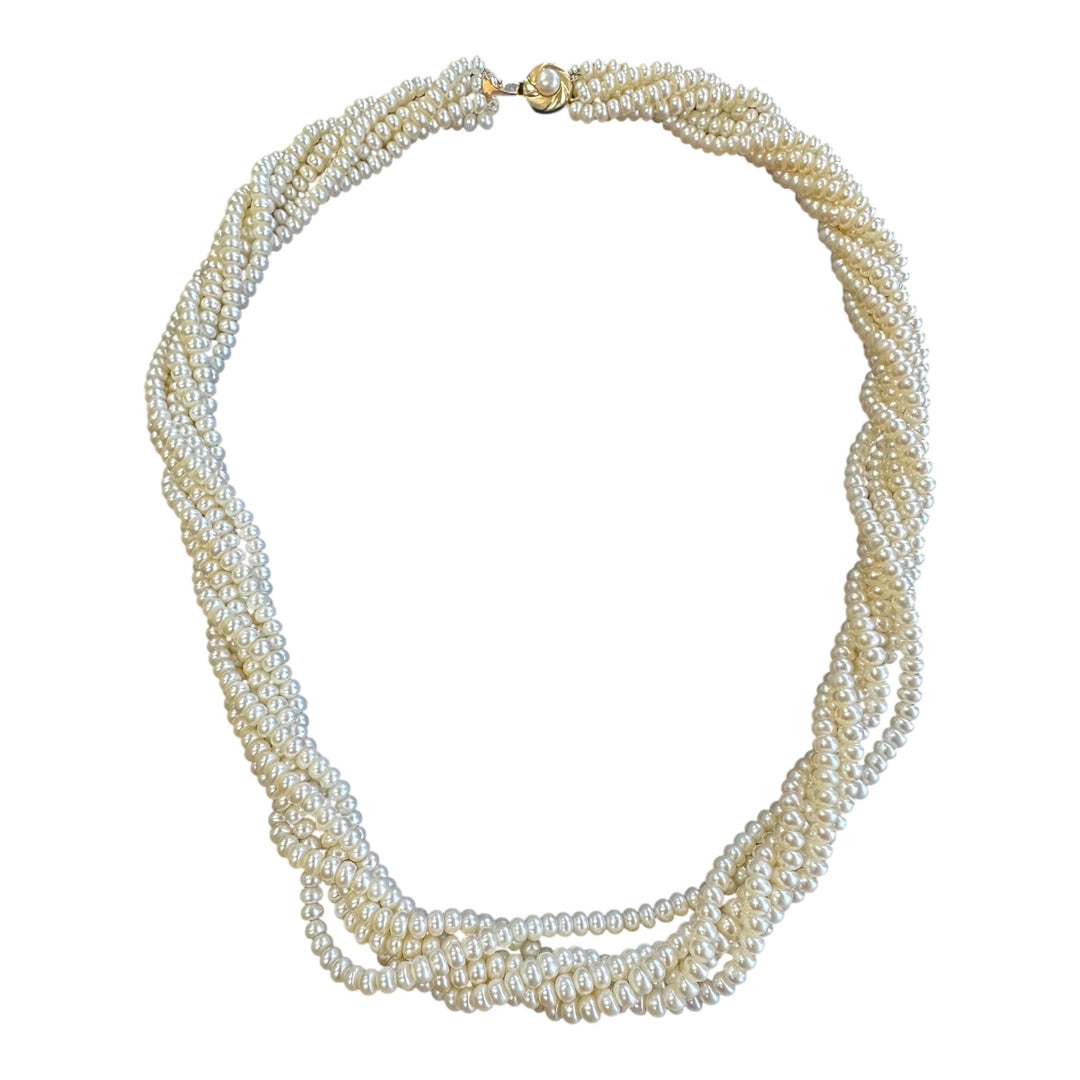 14 karat six-strand Freshwater Pearl 20-inch Bead Necklace