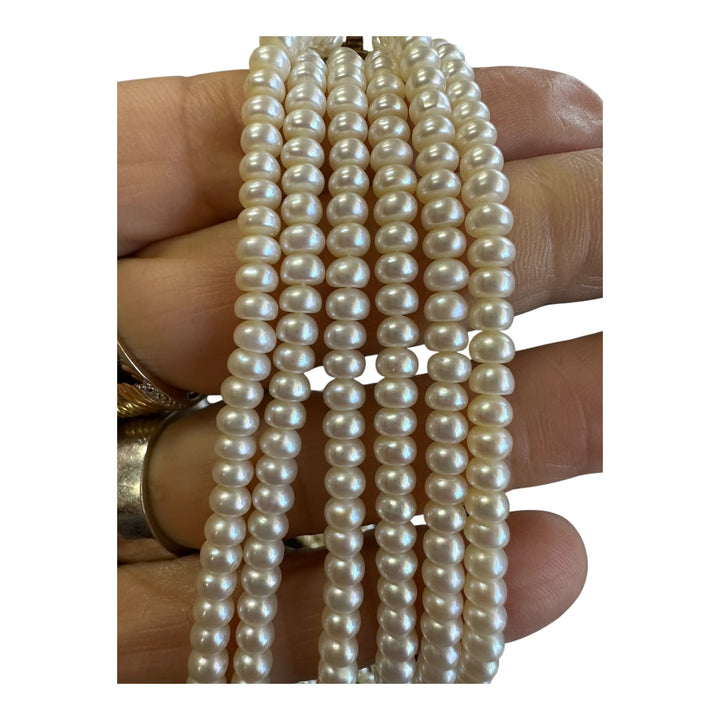 14 karat six-strand Freshwater Pearl 20-inch Bead Necklace