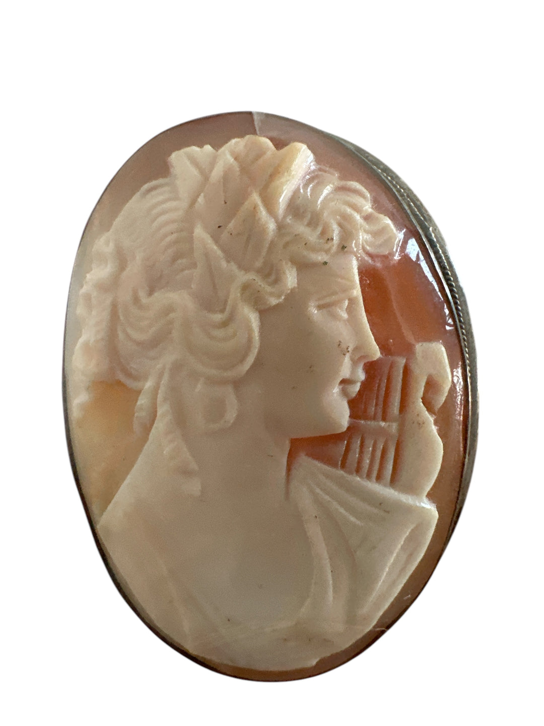 Sterling Cameo Vintage Pin Or Pendant