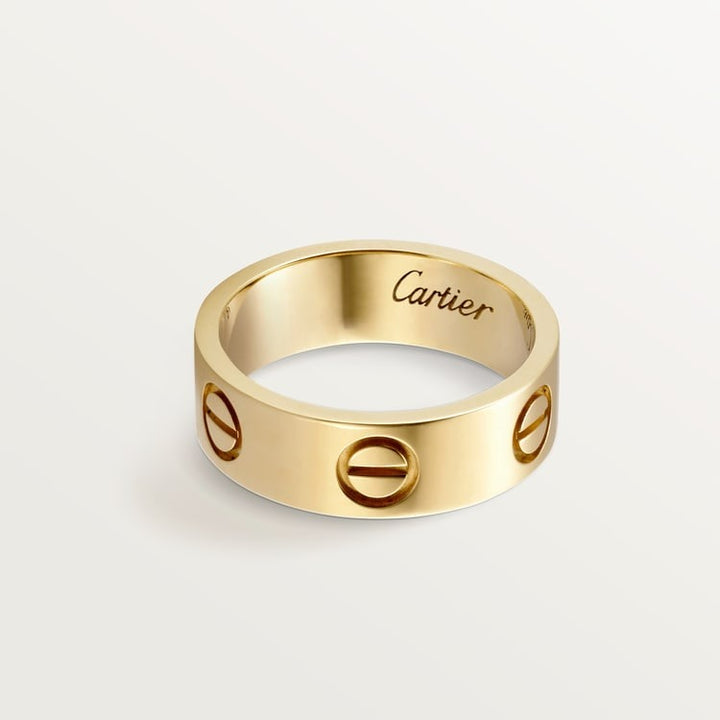 18K Cartier Love Ring 5.5 mm size 56 Box and Paper Yellow Gold