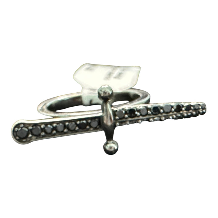 Designer 18Kt Dagger Black Diamond Ring