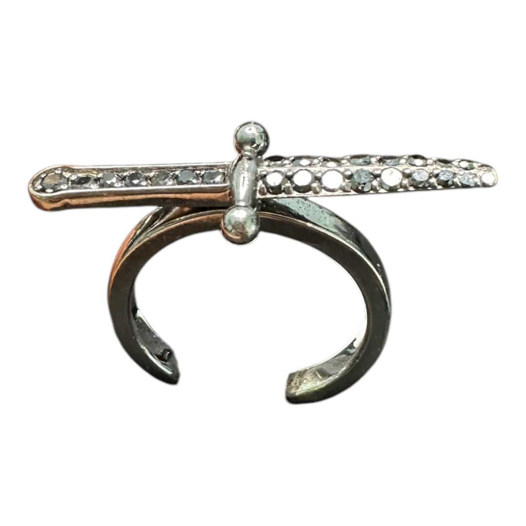Designer 18Kt Dagger Black Diamond Ring