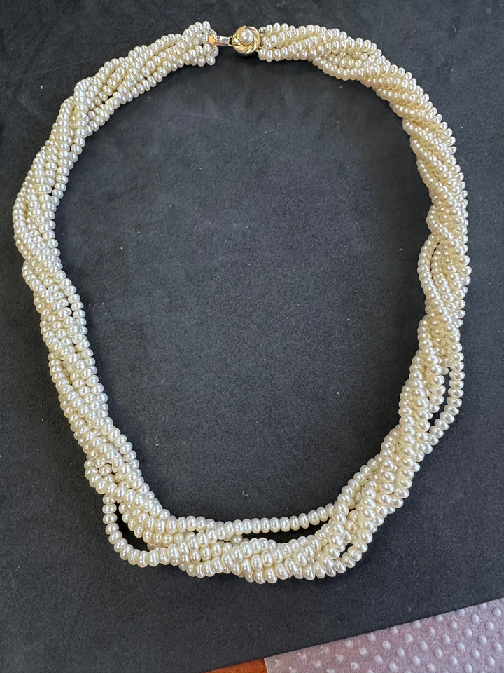 14 karat six-strand Freshwater Pearl 20-inch Bead Necklace