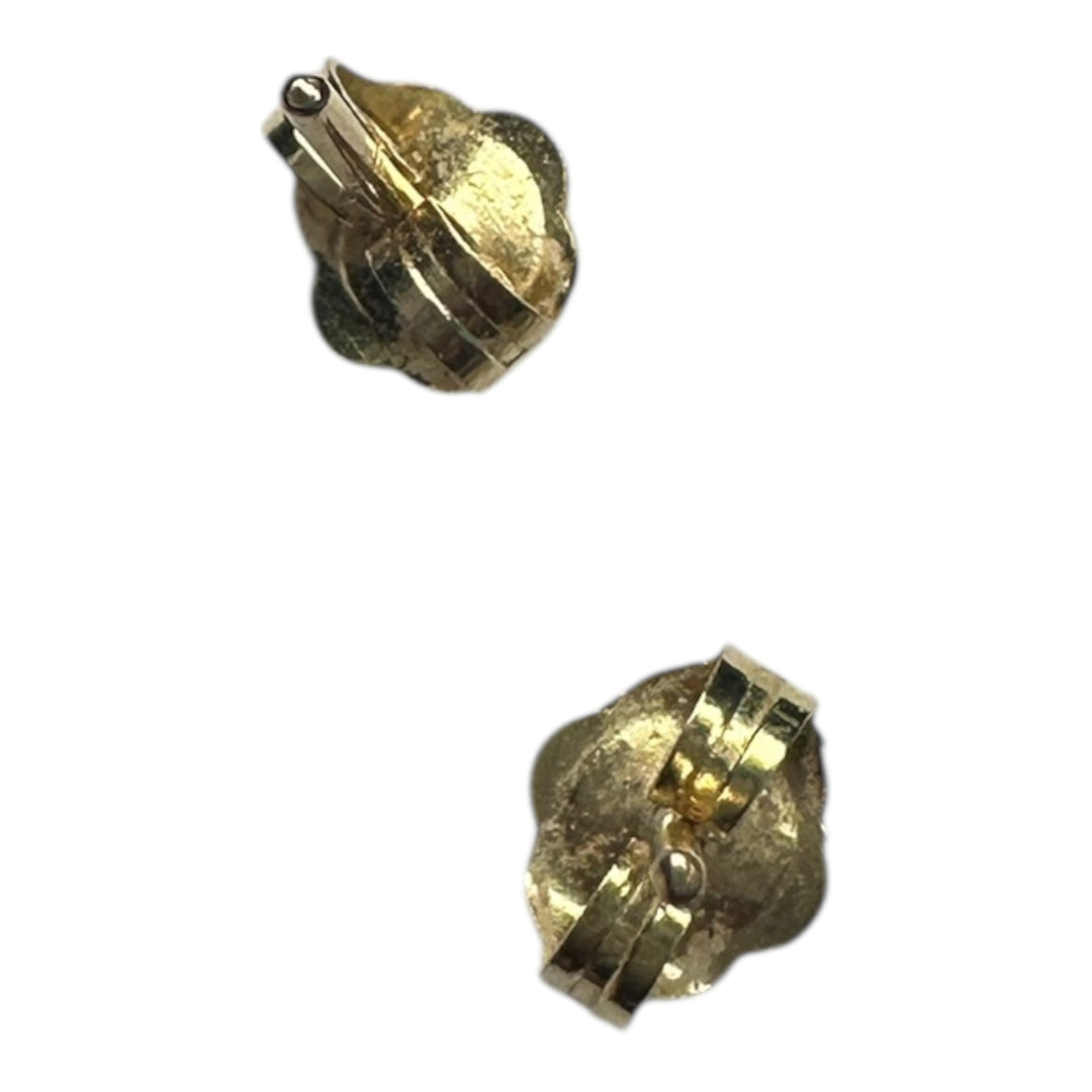14 Karat .85 Carat Sapphire Pear-Shaped Halo Diamond Stud, Earrings
