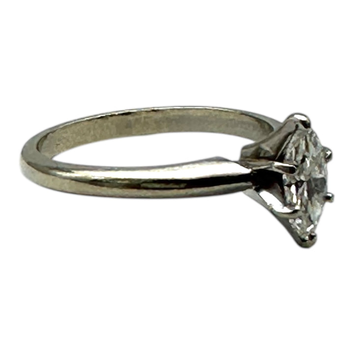 14kt White Gold .41ct Marquise-Cut Diamond Solitaire Ring