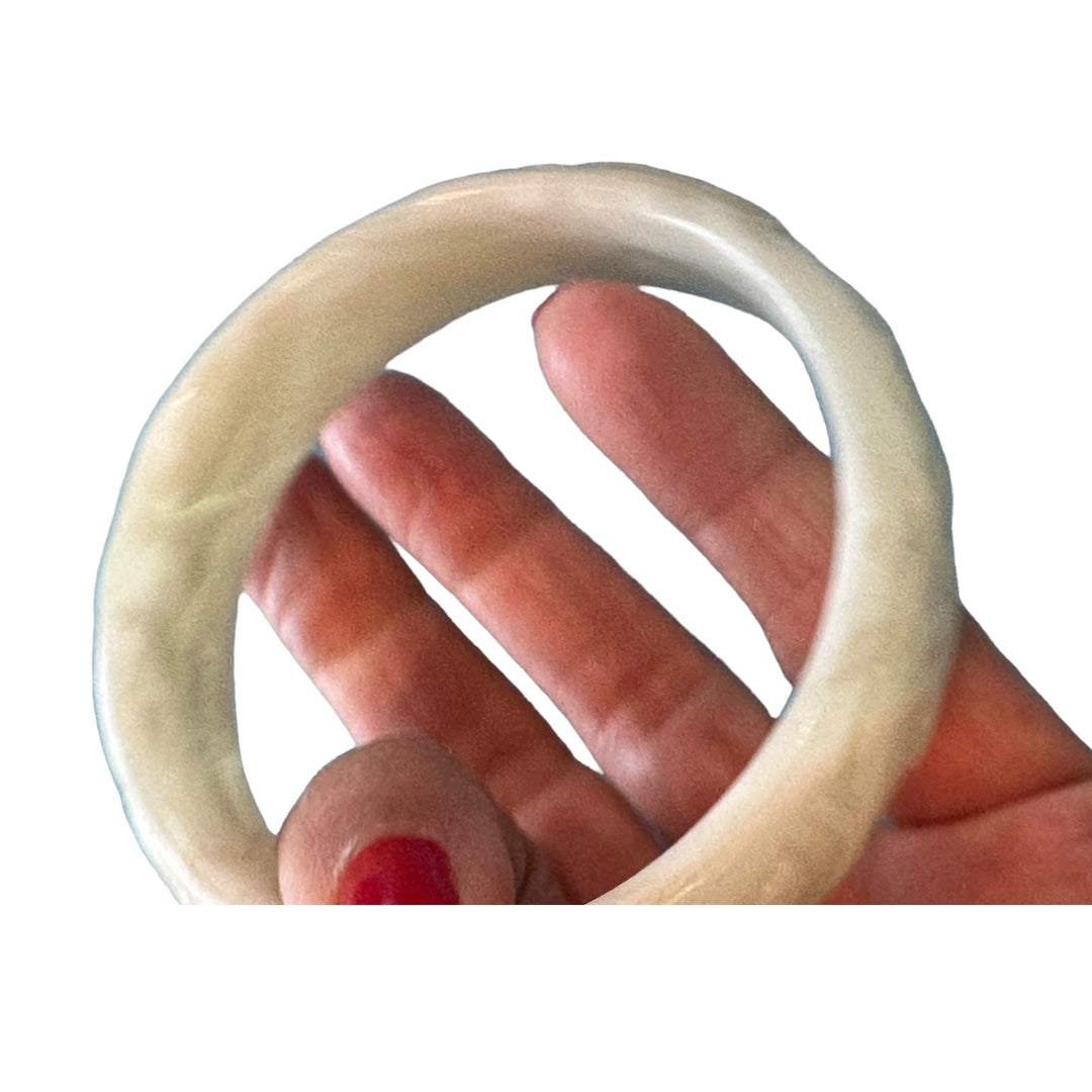 Dragon Soapstone Carved Jumbo Bangle Bracelet
