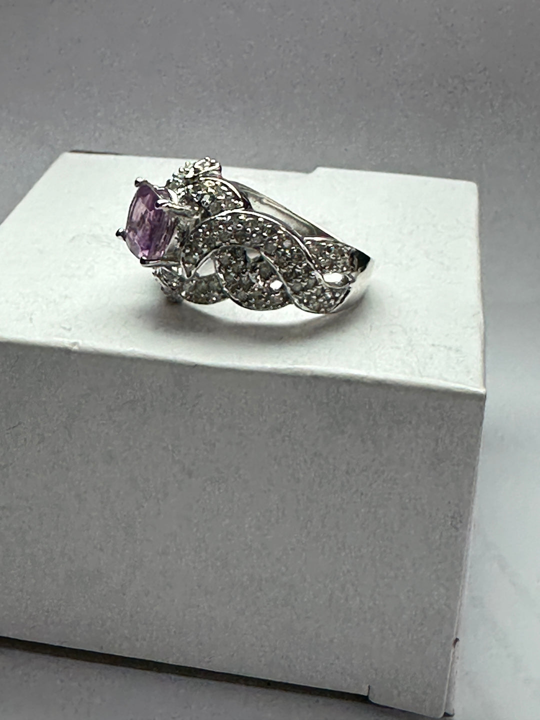 1.43 Carat Unheated Pink Sapphire and Diamond Ring, GIA Certified