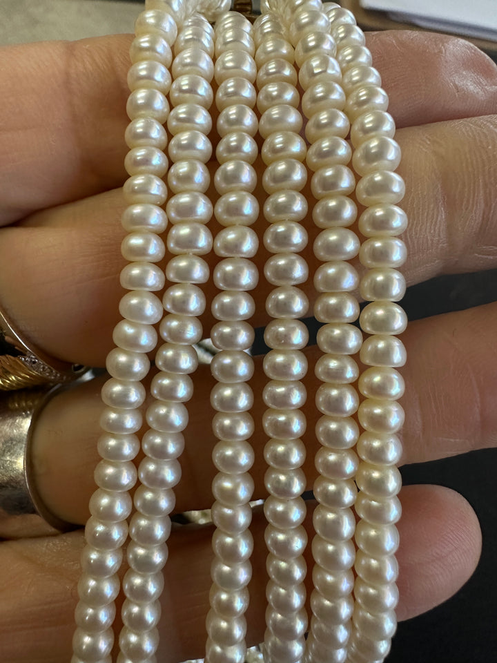 14 karat six-strand Freshwater Pearl 20-inch Bead Necklace
