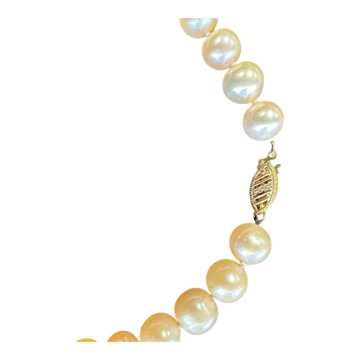 14 karat 8 1/2 mm Cultured, Pearl 18 inch Strand