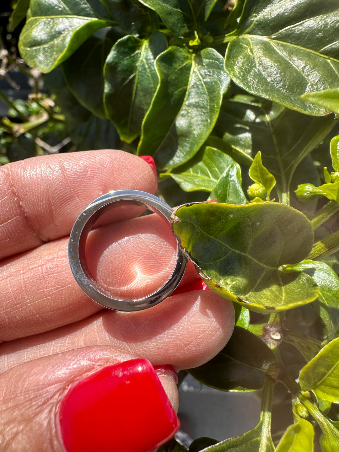 Inspired, Love Ring 18kt White Gold Ring, size 6 1/2