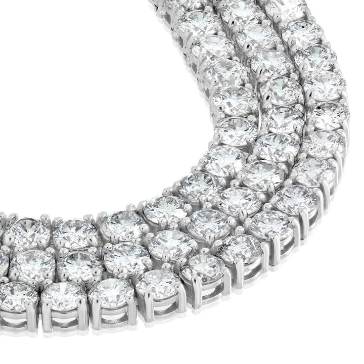 22.80 ctw Riviera Diamond Tennis Necklace 20" Length White Gold