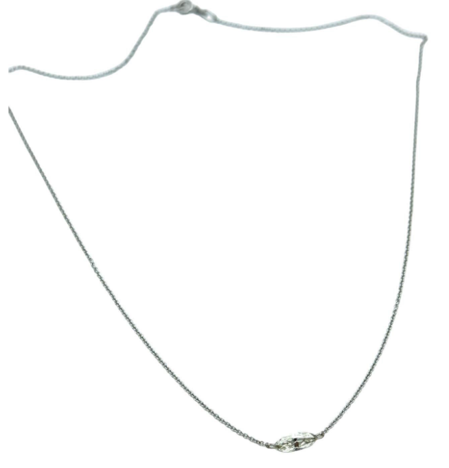 14Kt Diamond .55 Ct Marquise Floating Diamond Necklace VS2-H