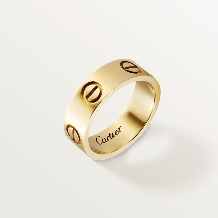 18K Cartier Love Ring 5.5 mm size 56 Box and Paper Yellow Gold