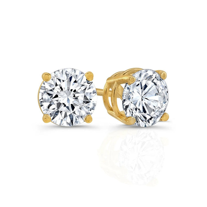 Diamond Studs .60 ct VS2-G 14Kt Yellow Gold