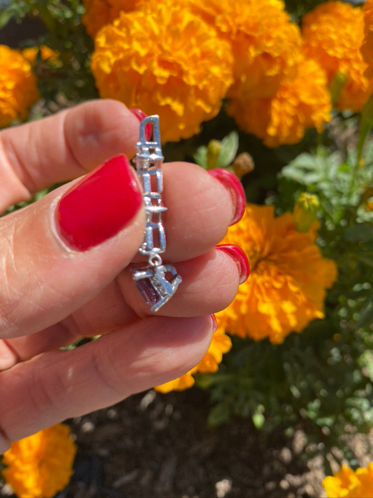 14Kt Mystic Topaz & Diamond Dangle pendant 2.00 CTW  VS-G Color