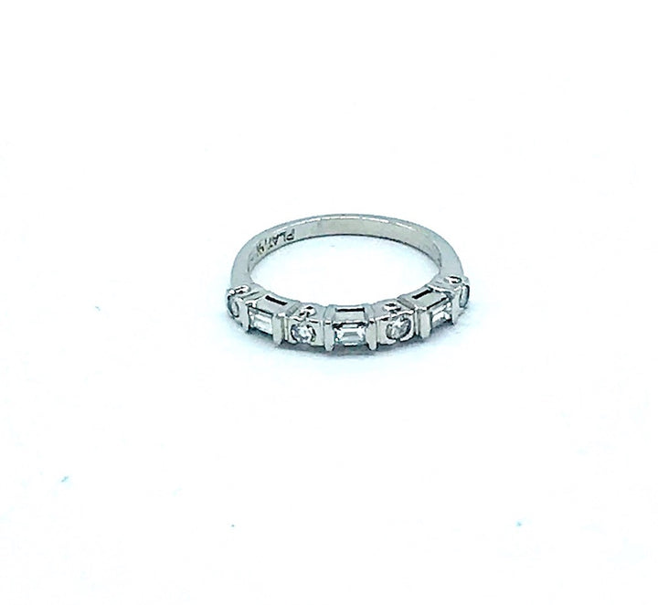 Platinum Diamond Wedding Engagement 3mm .50 Ct Band