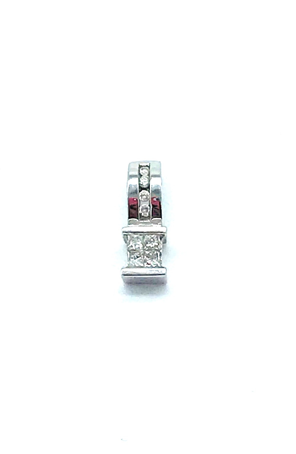 14Kt Princess Diamond Pendant .60 Ct