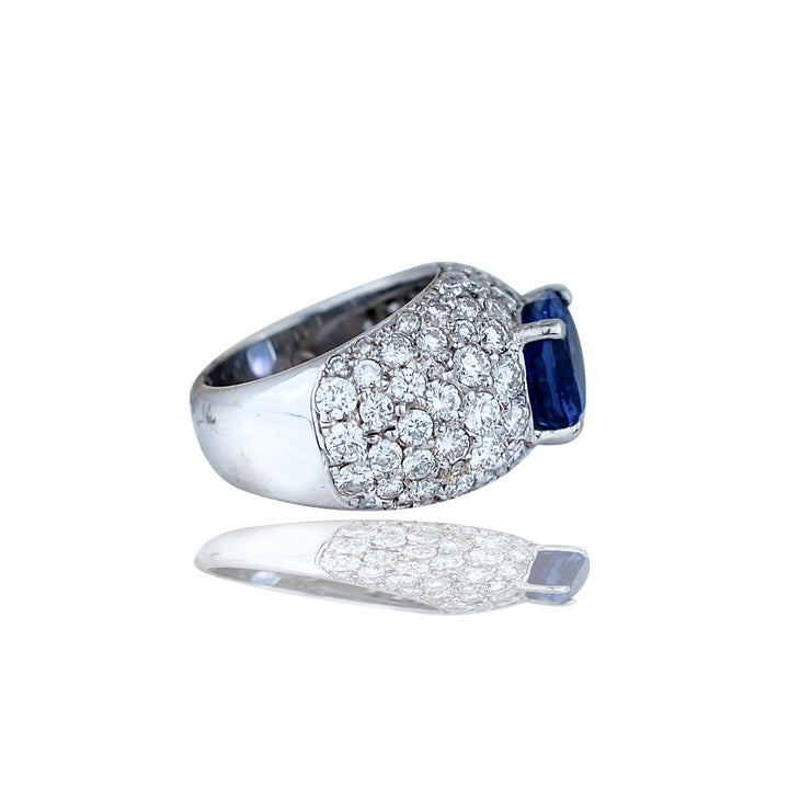 18kt Diamond & Tanzanite Band Ring 8.90 TCW
