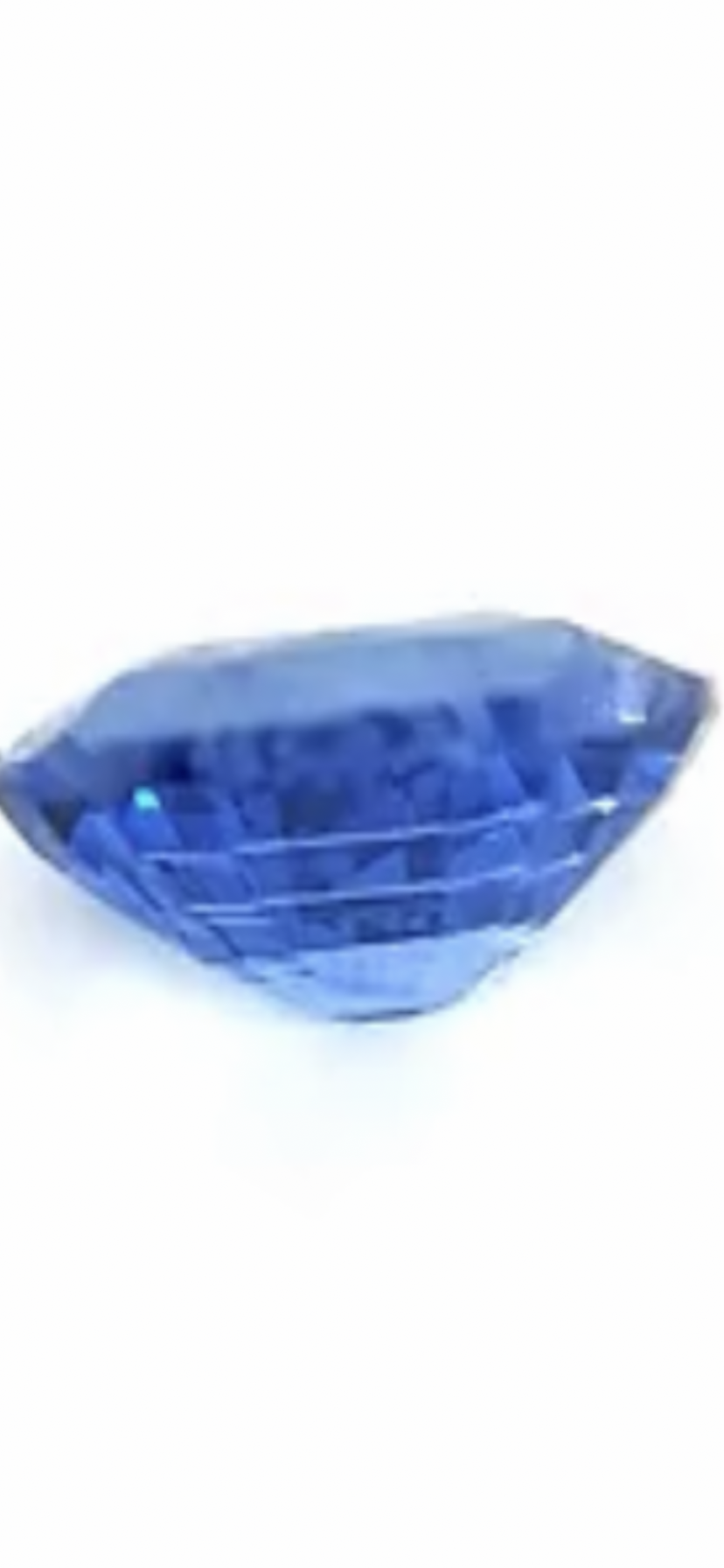 18kt White Gold Sapphire and Diamond Ring 3.70 ctw