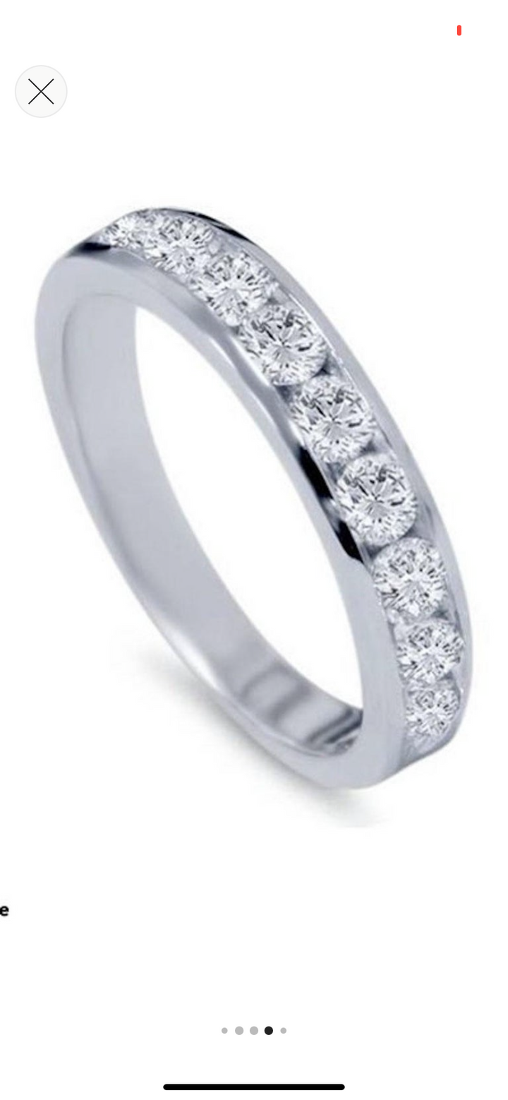 14Kt  Diamond Eternity channel Anniversary Band, 1.50 CTW