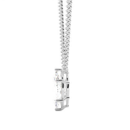 1.70 Carat Marquise Cut Natural Diamond Solitaire Pendant In 14K White Gold