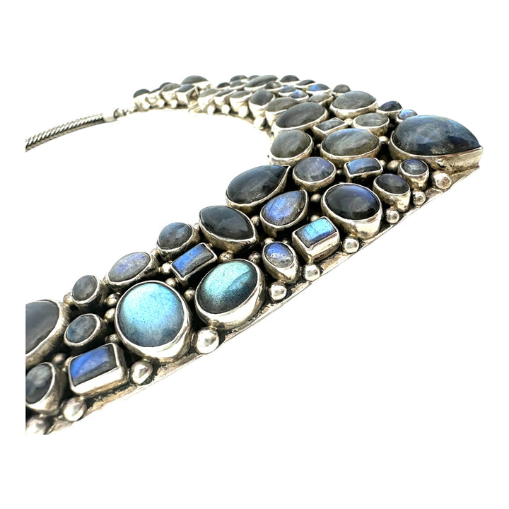 Gorgeous labradorite sterling silver 20 inch necklace