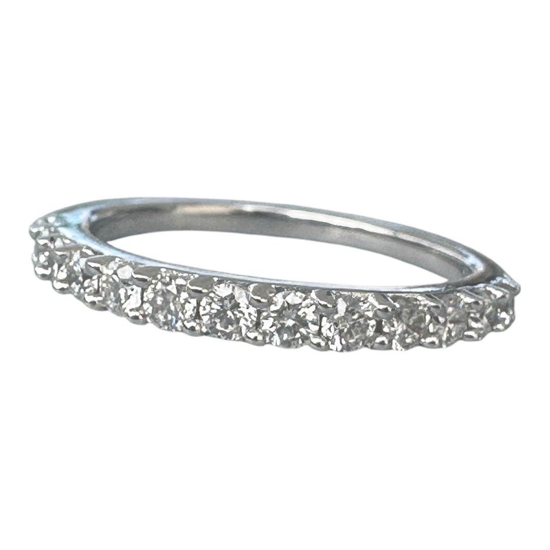 Two stackable diamond bands, 1.50 carat total weight 14 karat white gold