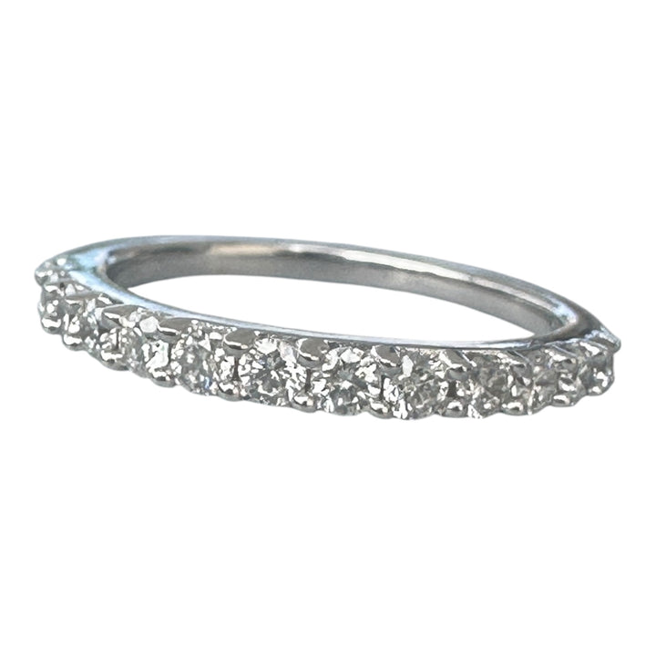 Two stackable diamond bands, 1.50 carat total weight 14 karat white gold