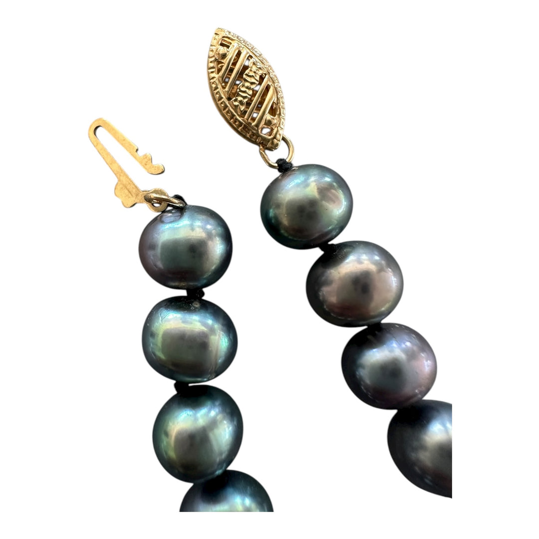 14 karat multicolor, pearl strand 6.5–7 mm Tahitian ￼