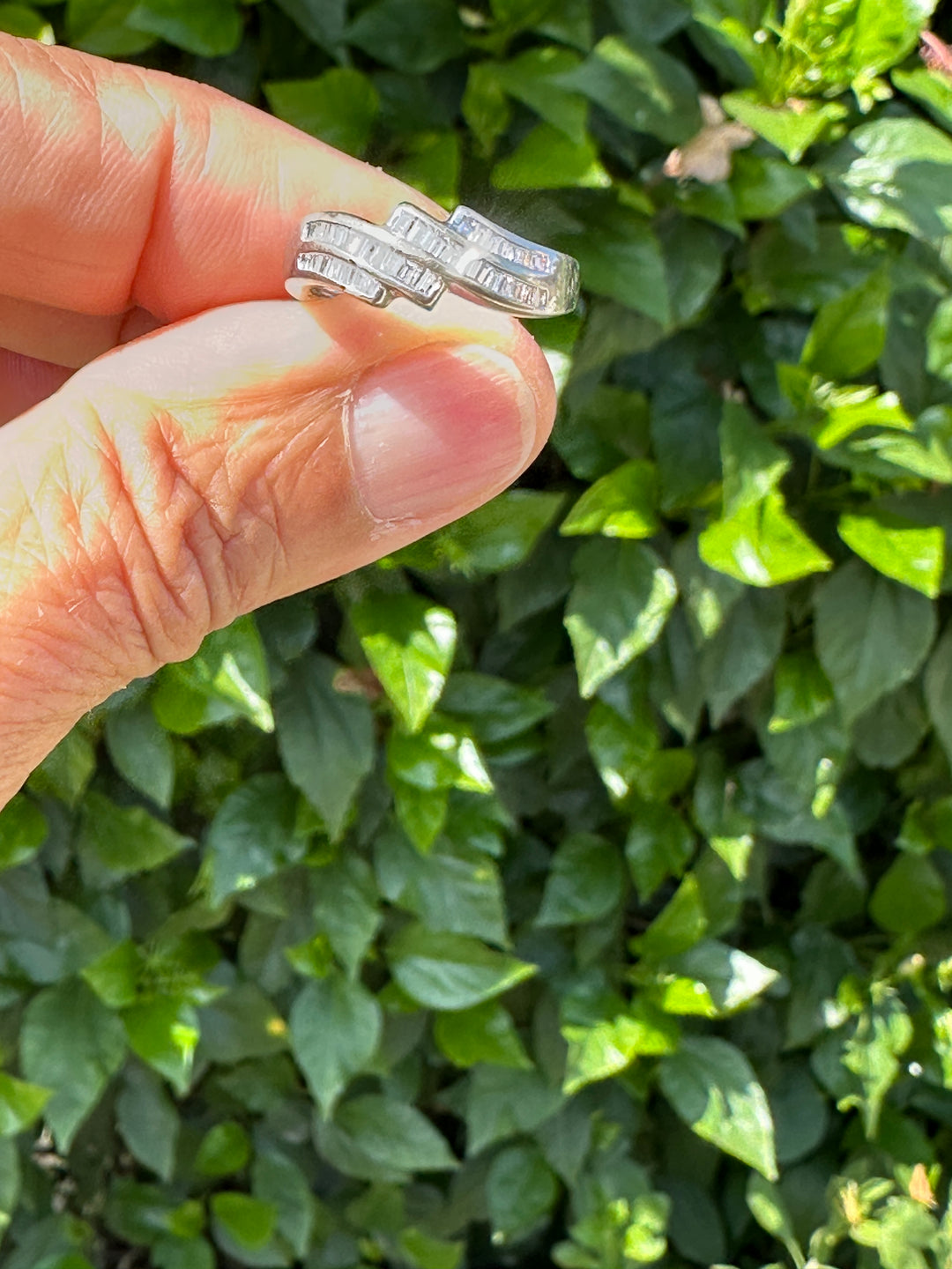 14K Channel Baguette Diamond Band Ring .80 Ct VS