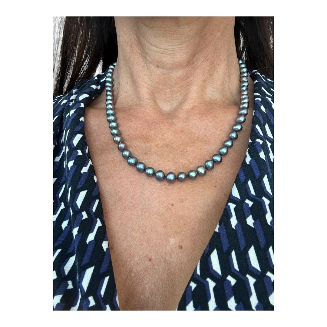 14 karat multicolor, pearl strand 6.5–7 mm Tahitian ￼
