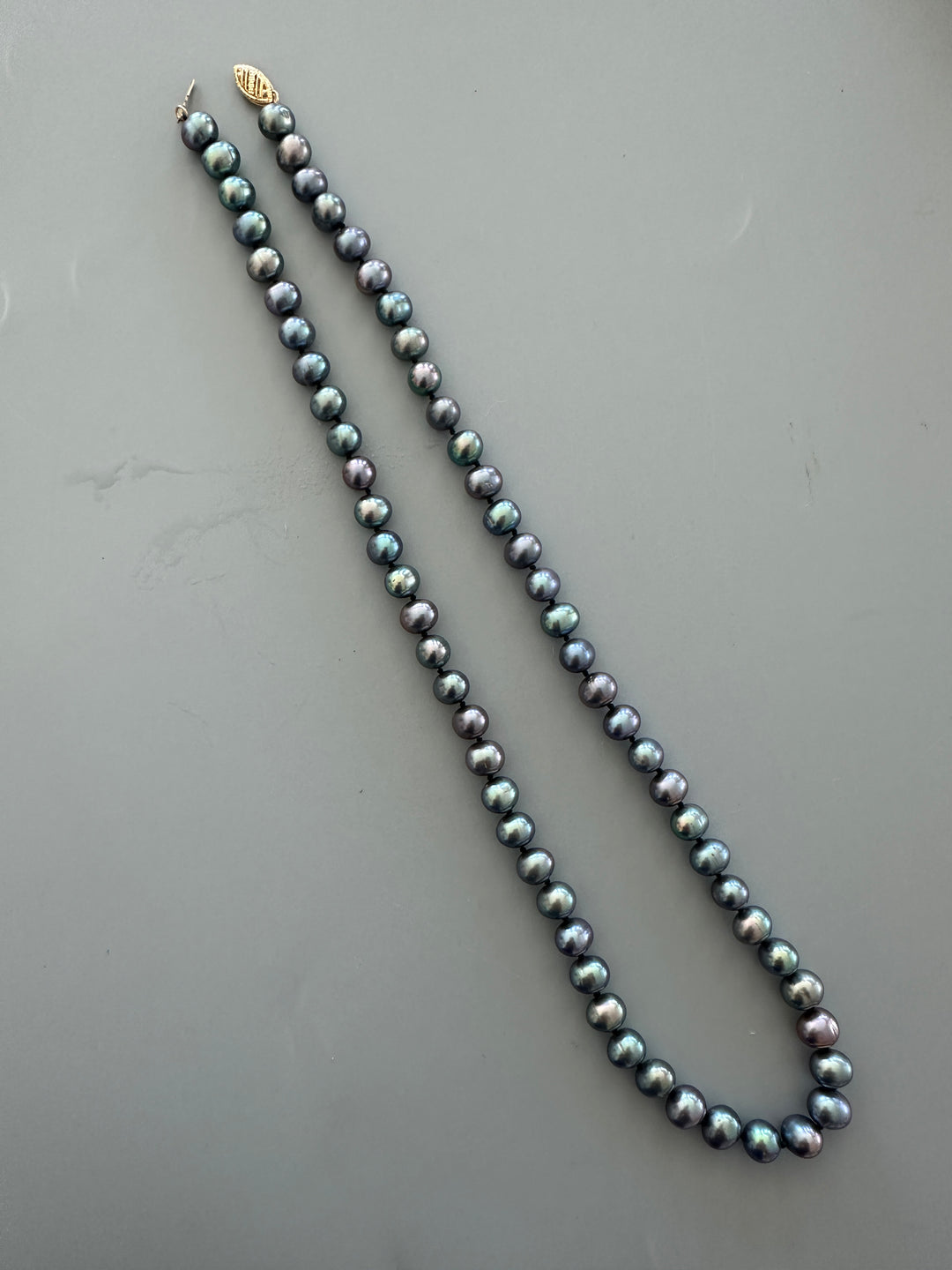 14 karat multicolor, pearl strand 6.5–7 mm Tahitian ￼