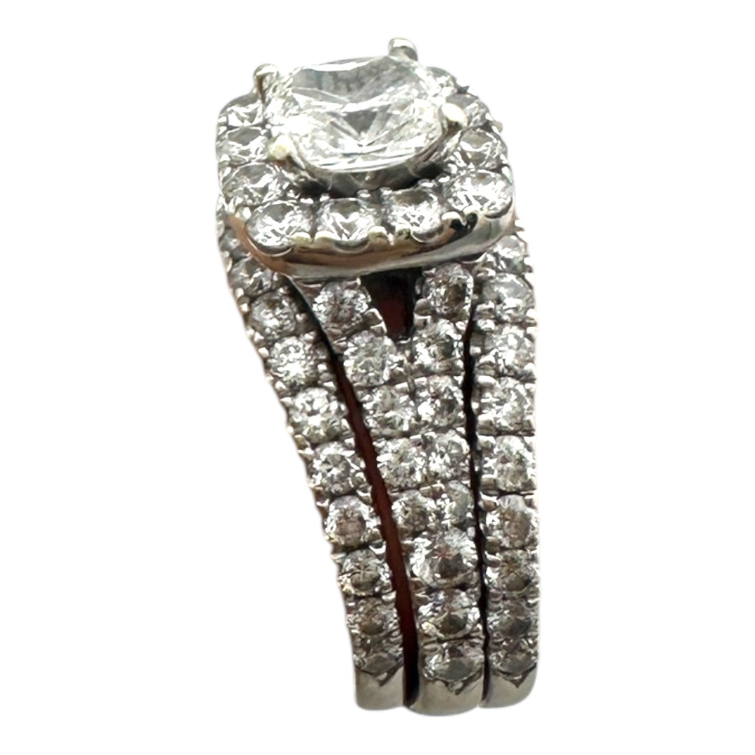 Neil Lane, 2/1/6 carat t.w. 3-Band Cushion Cut Engagement Ring