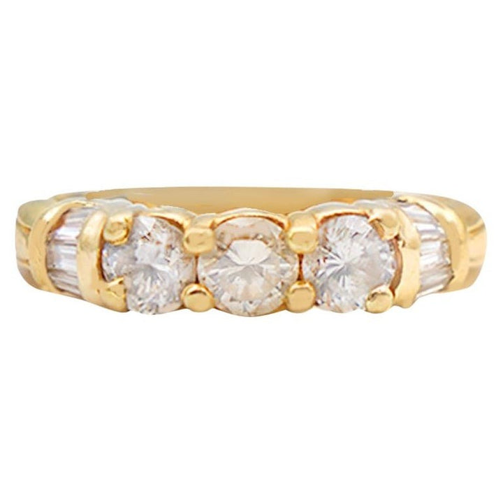 Diamond Engagement Band 1.50 ct VS Quality 14Kt Yellow