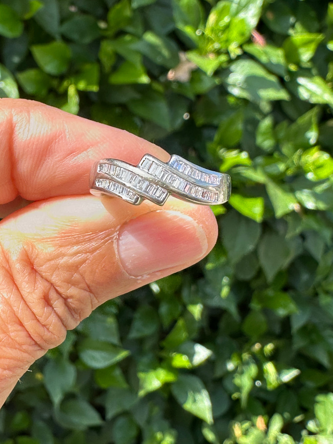 14K Channel Baguette Diamond Band Ring .80 Ct VS