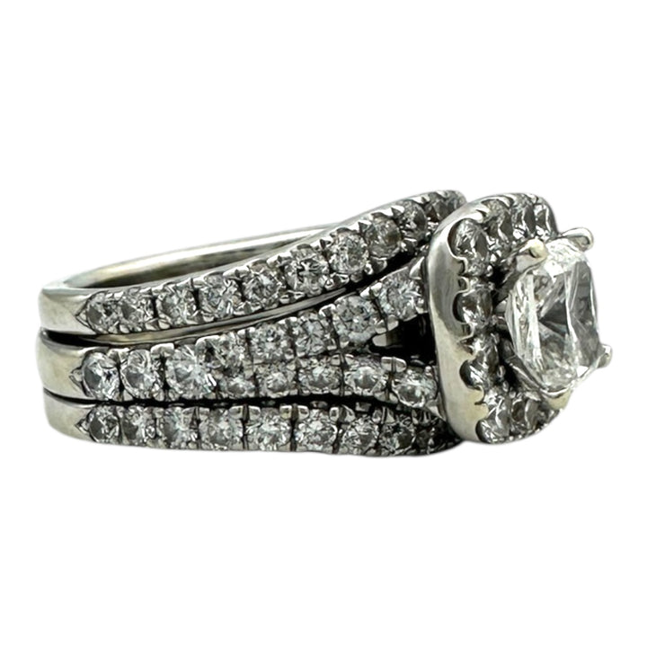 Neil Lane, 2/1/6 carat t.w. 3-Band Cushion Cut Engagement Ring
