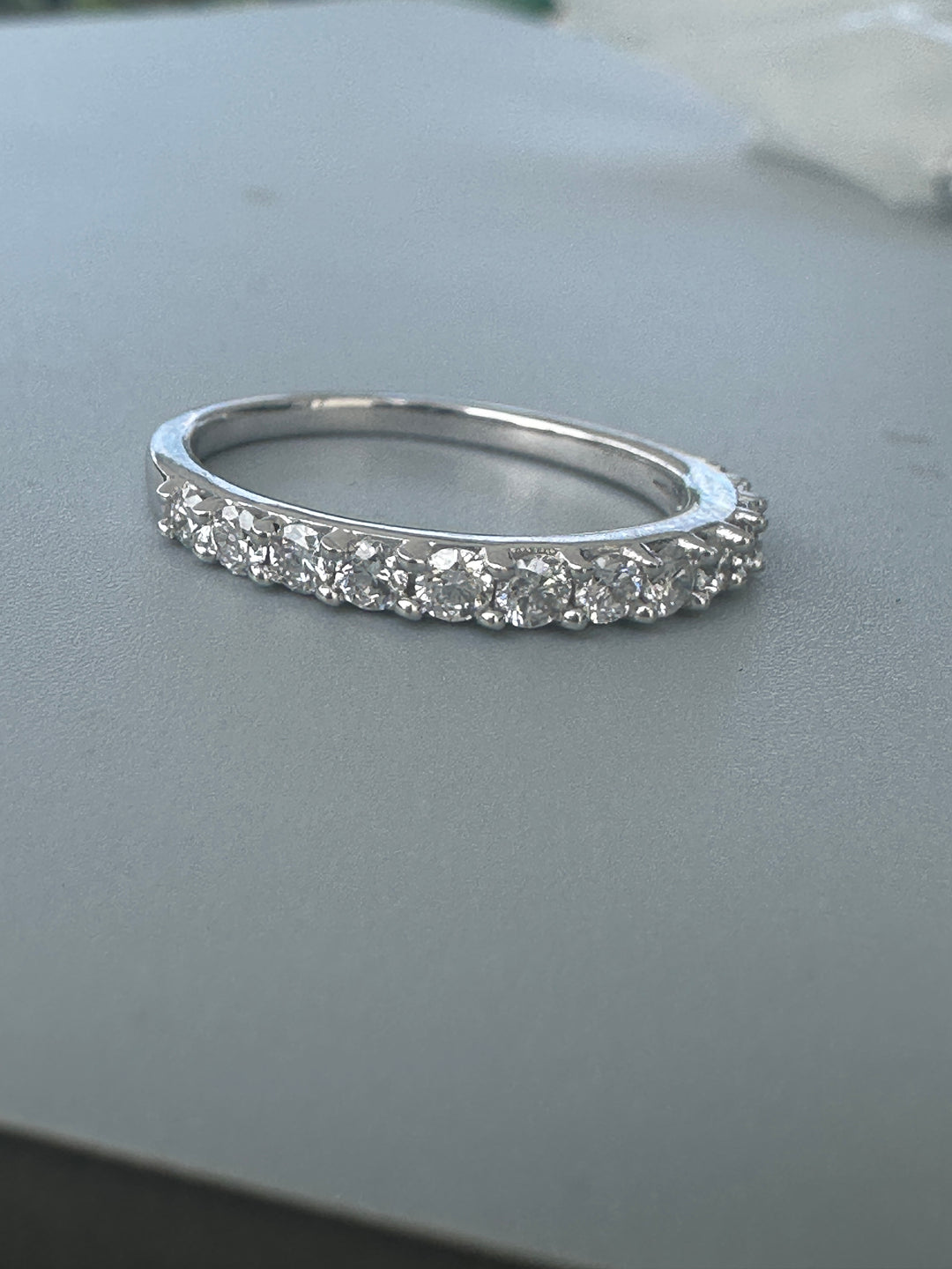 Two stackable diamond bands, 1.50 carat total weight 14 karat white gold
