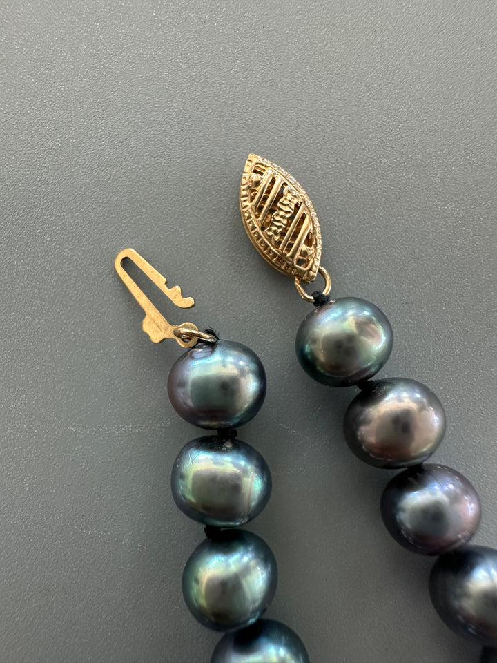 14 karat multicolor, pearl strand 6.5–7 mm Tahitian ￼