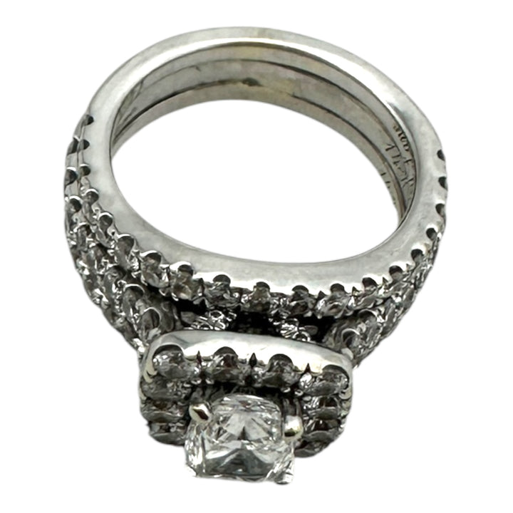 Neil Lane, 2/1/6 carat t.w. 3-Band Cushion Cut Engagement Ring