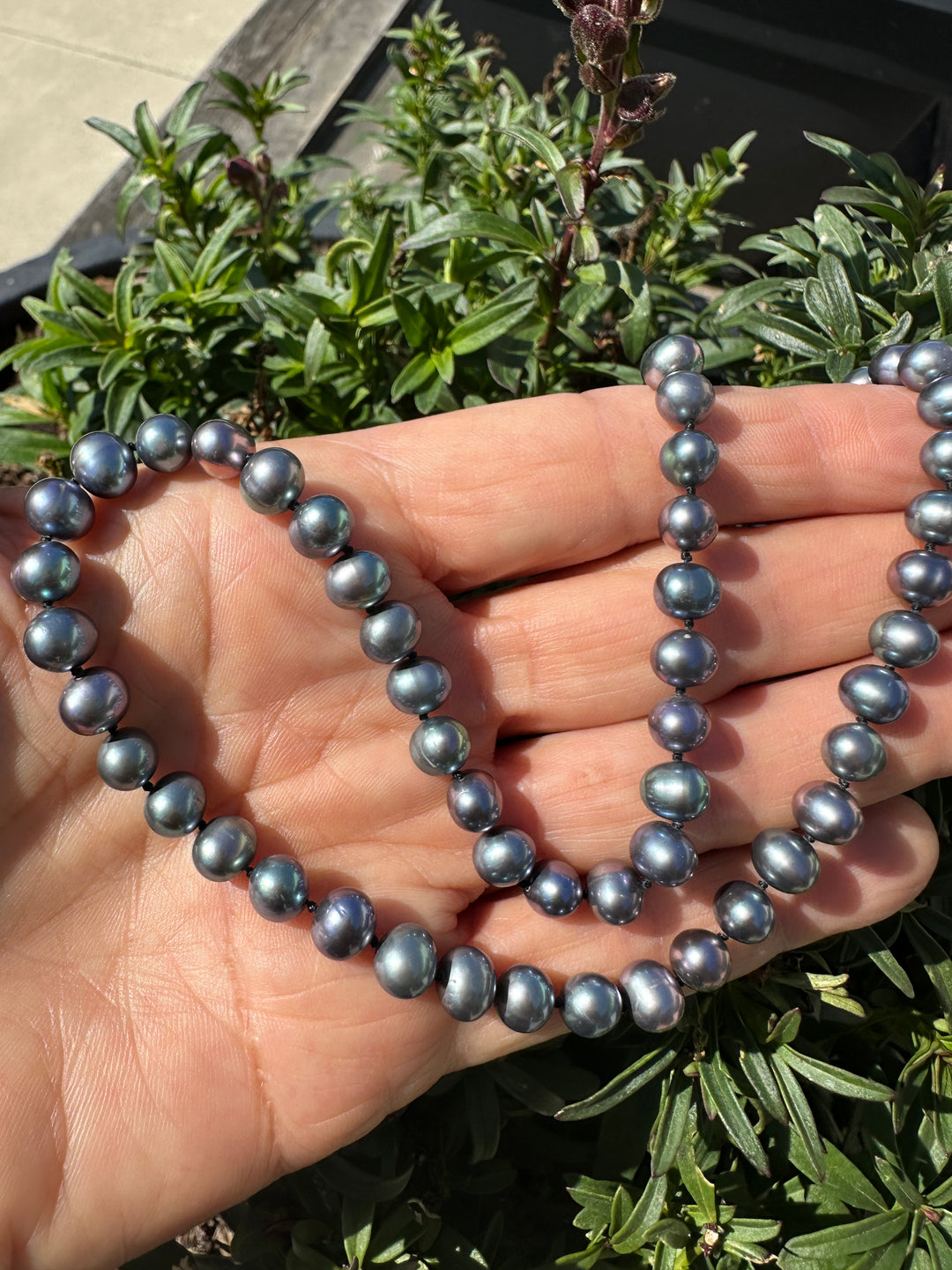 14 karat multicolor, pearl strand 6.5–7 mm Tahitian ￼