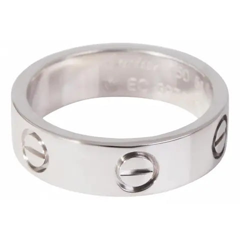 Inspired, Love Ring 18kt White Gold Ring, size 6 1/2