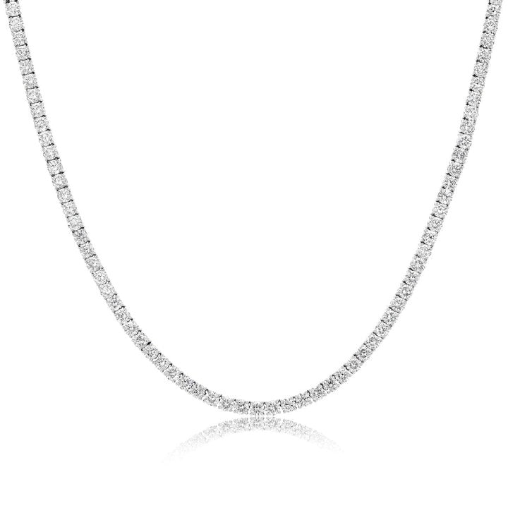 22.80 ctw Riviera Diamond Tennis Necklace 20" Length White Gold