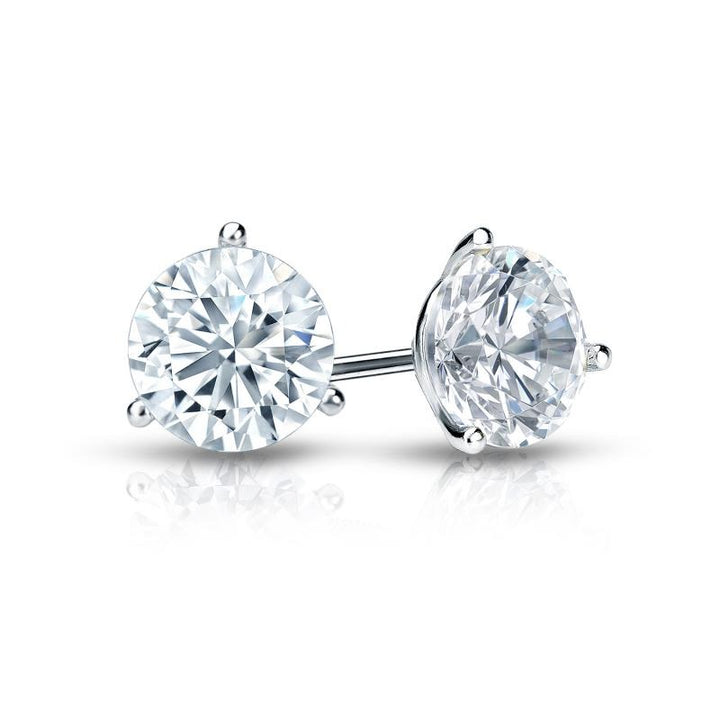 2.00 ctw Round Lab Grown Diamond Stud Earrings G-F VS