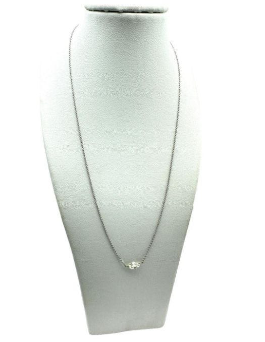 14Kt Diamond .55 Ct Marquise Floating Diamond Necklace VS2-H