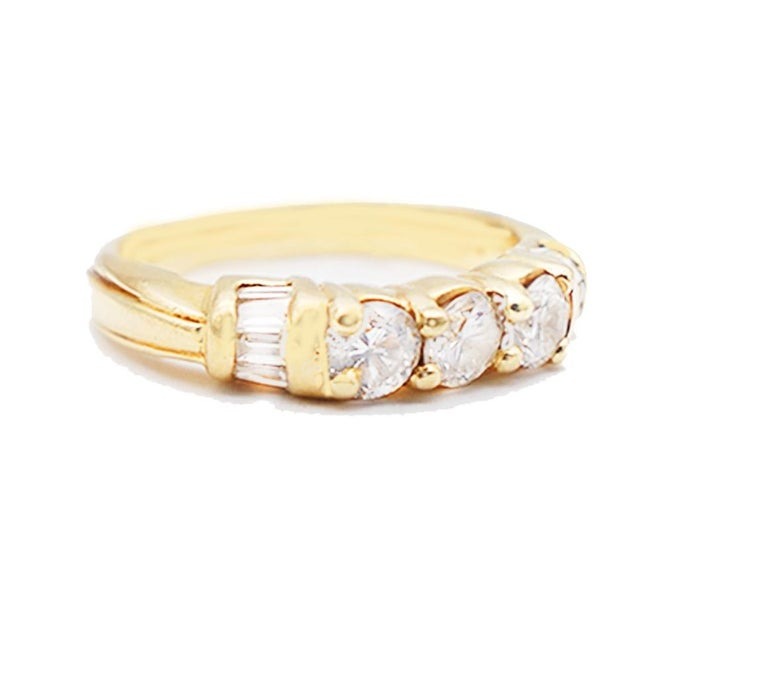 Diamond Engagement Band 1.50 ct VS Quality 14Kt Yellow