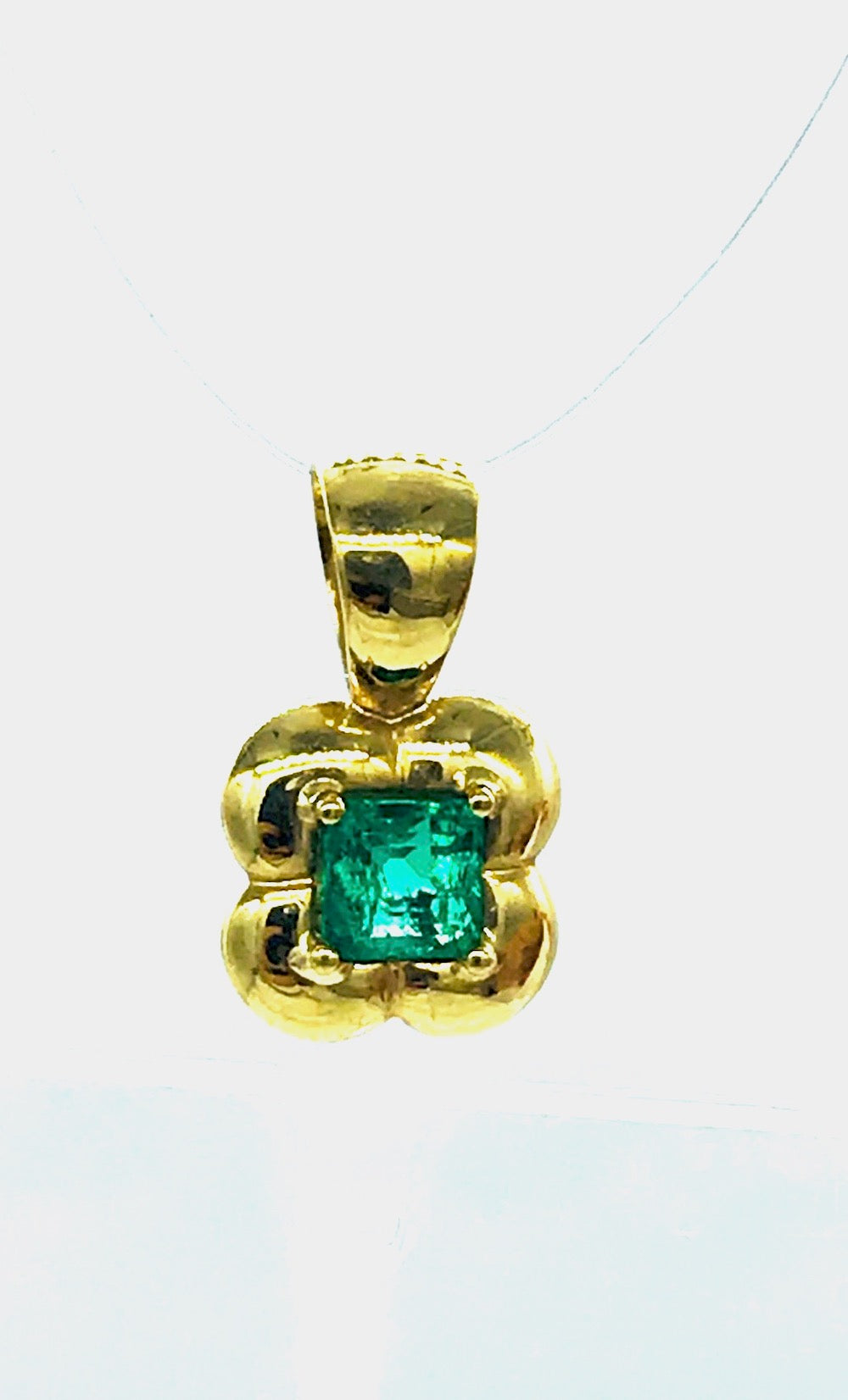 Colombian Emerald Princess Pendant