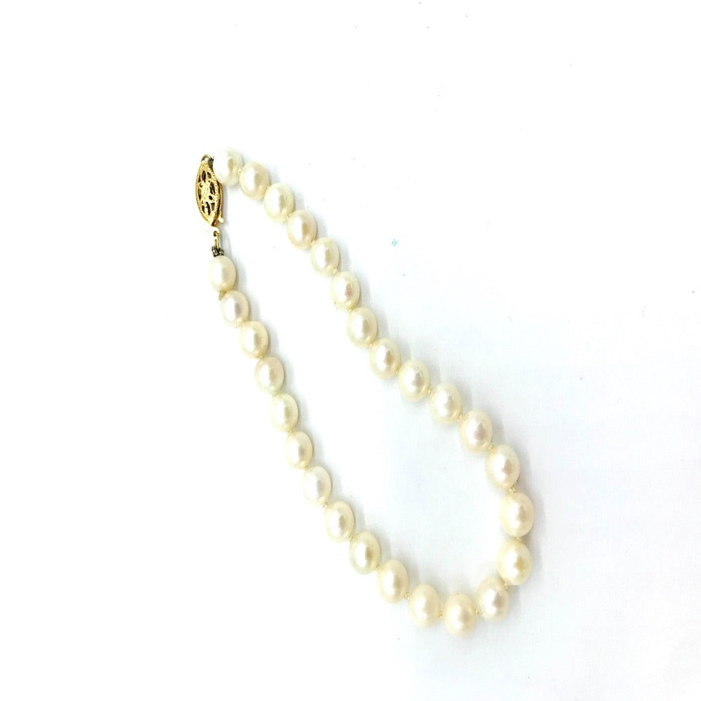 AAA Pearl Bracelet 5.90mm 14 kt