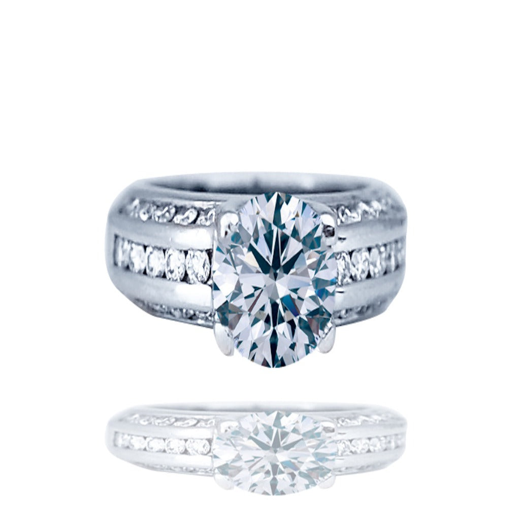 Engagement Diamond Ring 18Kt .60 ct
